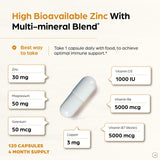 Ilustración de fórmula 8 en 1 de Zinc 30 mg de SANDHUHERBALS