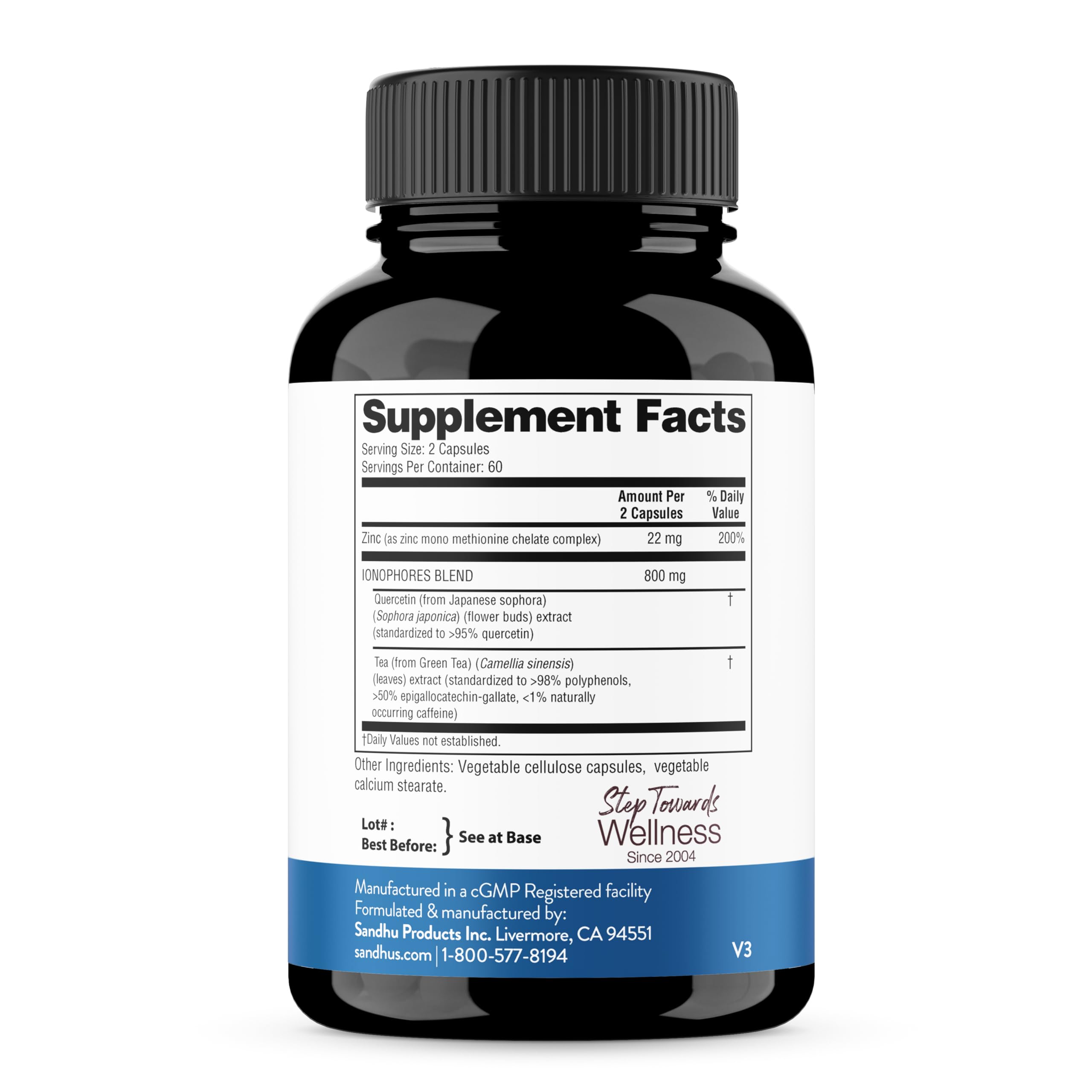 BioZnq con quercetina, ingrediente clave para facilitar la absorción.