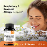 Sandhus Quercetina 500mg, botella en uso en casa