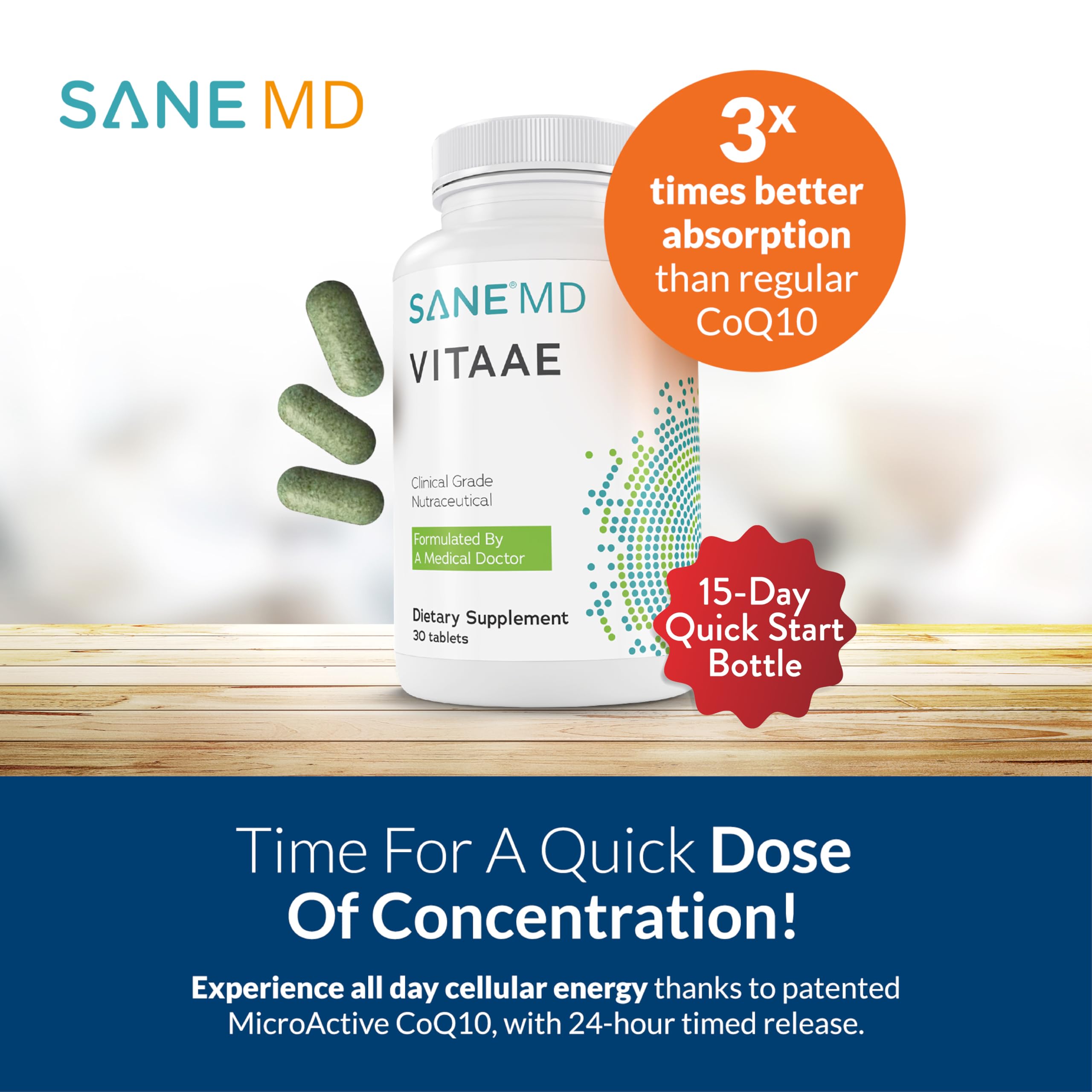 SANE Vitaae: ingredientes clave visibles en etiqueta
