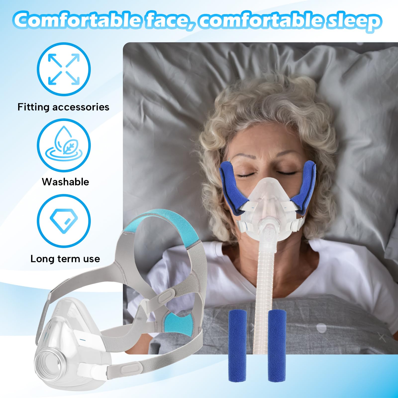 sanforce AirFit F20 clips ajuste fijan la correa con precisión