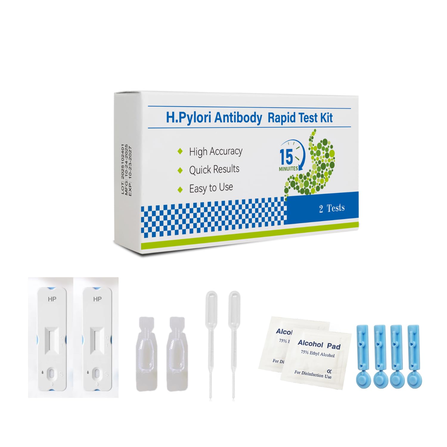 Sangahama almacenamiento a temperatura ambiente del kit H. pylori.