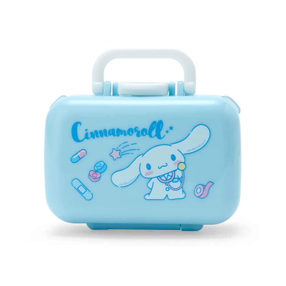 SANRIO Cinnamoroll estuche frente, ideal para guardar medicinas pequeñas en casa o viaje.