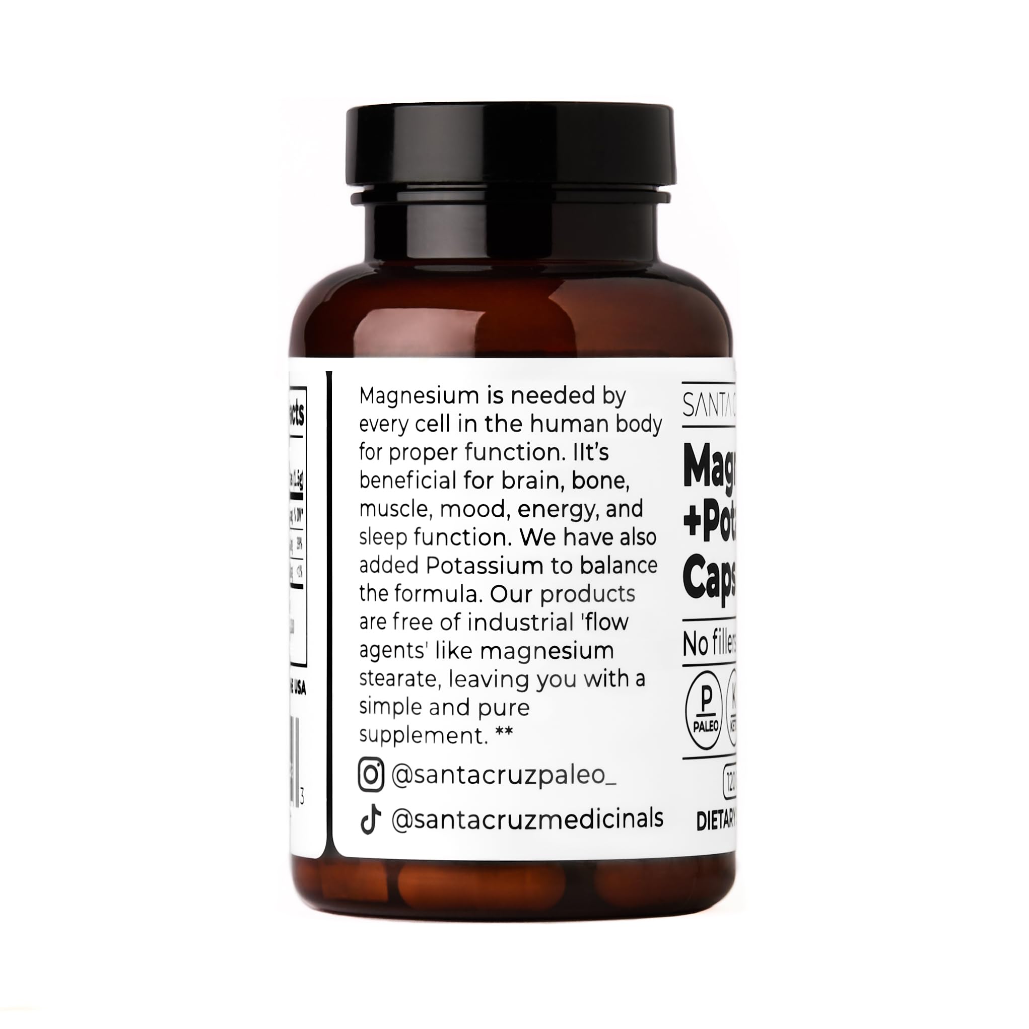 Santa Cruz Paleo cápsulas magnesio glicinato digestivo suave y con buena absorción