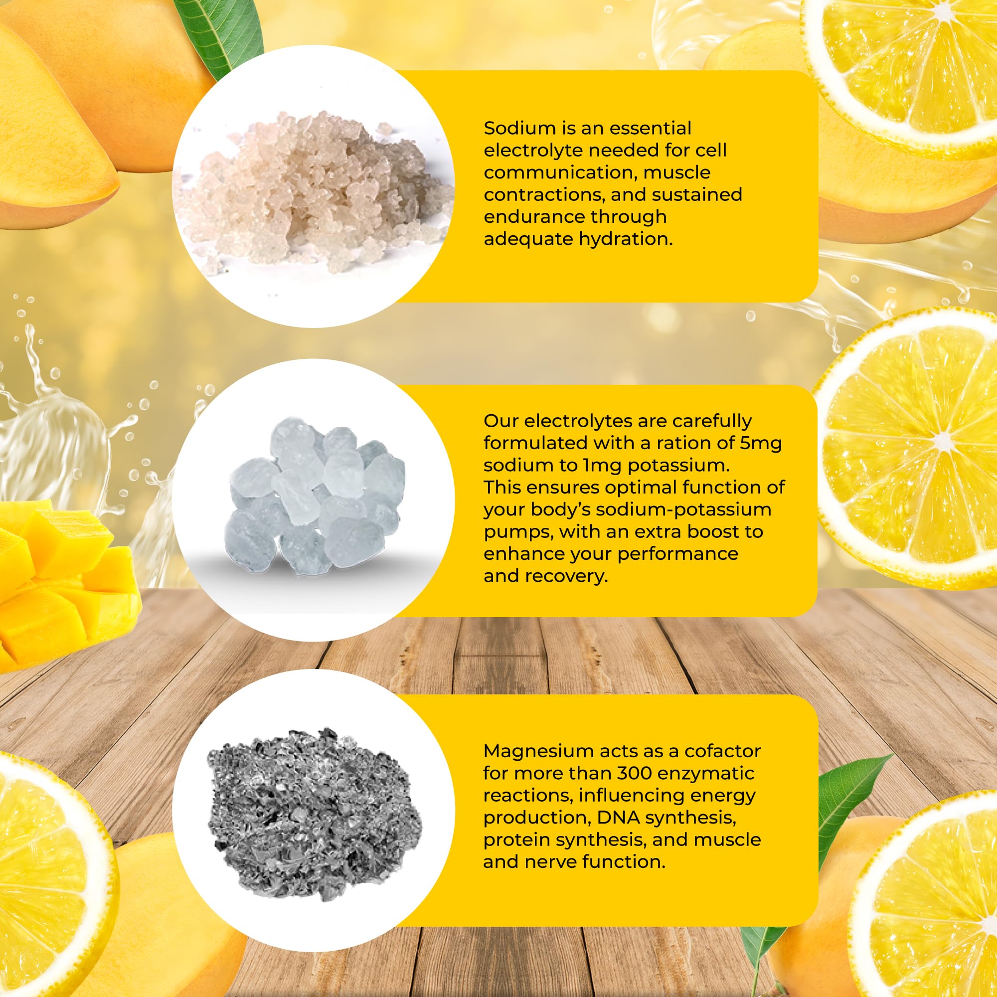 Santa Cruz Paleo Electrolyte Powder Mango Lemonade, sabor tropical, refrescante sin azúcares ni edulcorantes artificiales.