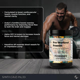 Santa Cruz Paleo mezcla en agua sin grumos, sabor refrescante para entrenar.