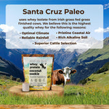 Santa Cruz Paleo Whey Coco Galleta, batido matutino rápido, sabor tropical sin azúcar.