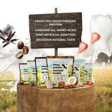 Santa Cruz Paleo Whey Coco Galleta, etiqueta nutricional, opción sin azúcares añadidos para snack.