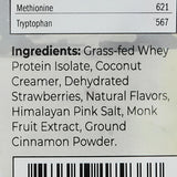Ingredientes reales de Santa Cruz Paleo Whey Fresa sin aditivos