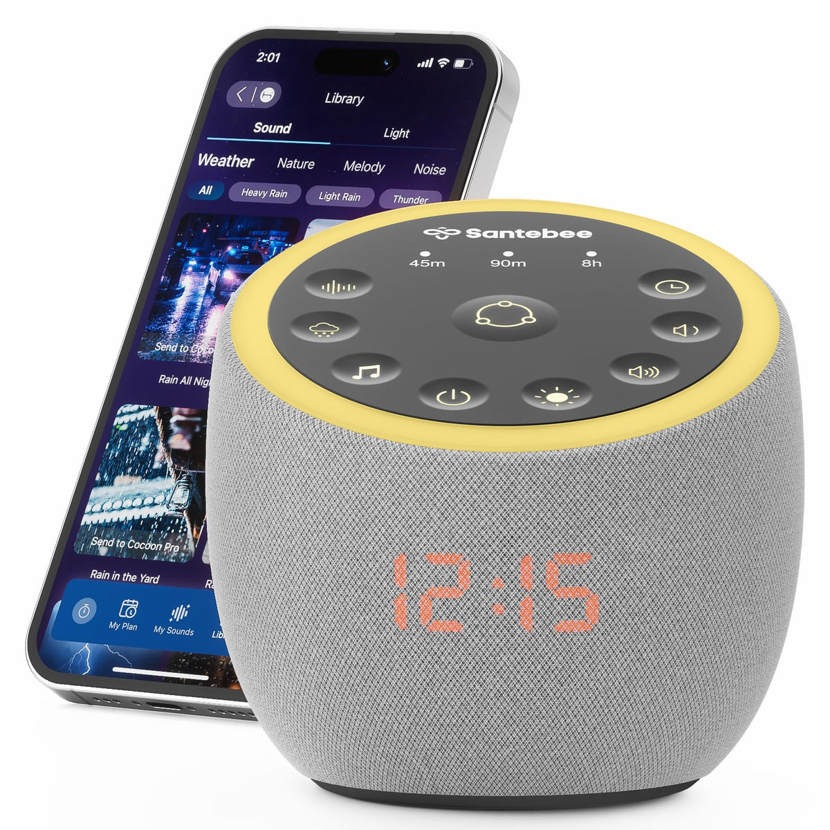 Santebee Cocoon Pro 2 con sonido relajante para dormir mejor