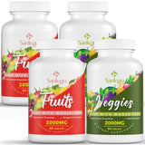 Santegra: dos frascos, fácil para incorporar frutas y verduras al día.