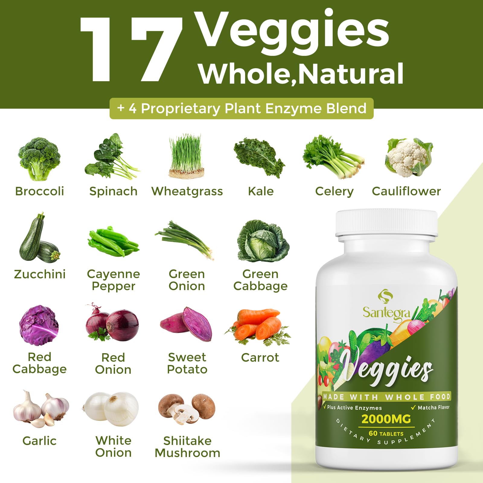 Santegra: enzimas vegetales que facilitan la absorción de nutrientes.