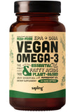 Sapling Omega3 de algas, bote alga: fuente vegetal de DHA y EPA para bienestar diario.