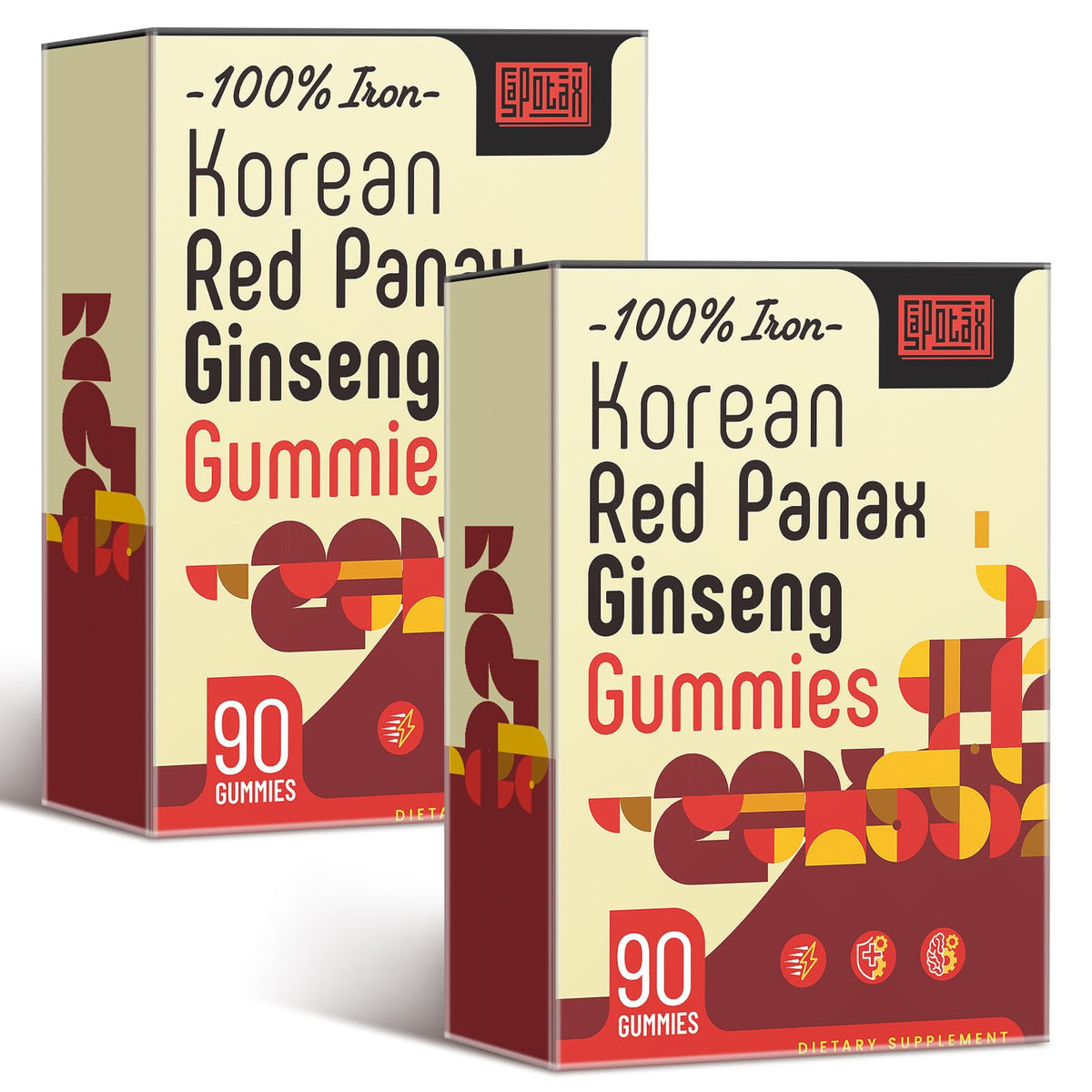 Sapotax Gomitas Panax Rojo Coreano en envase práctico para llevar