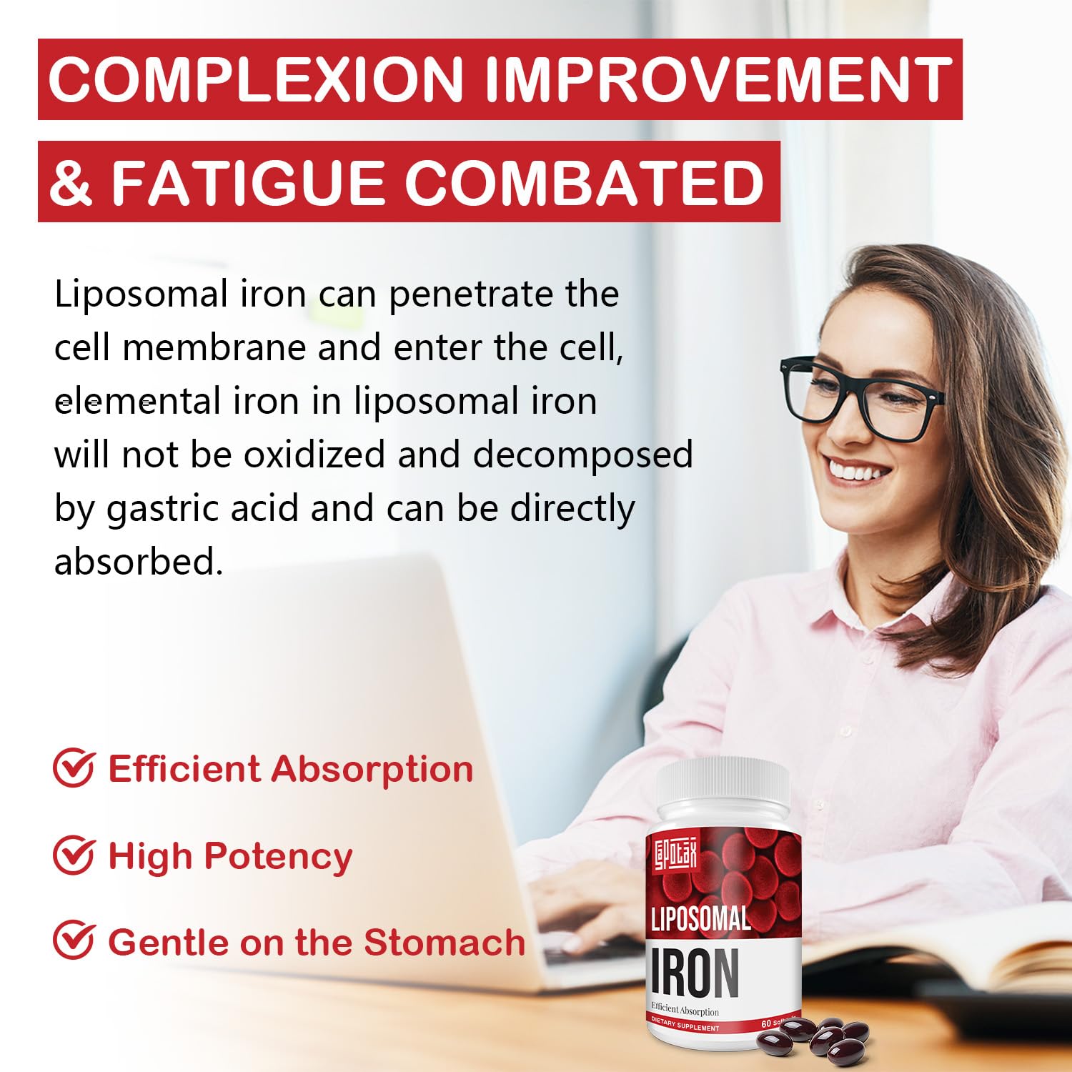 Sapotax Hierro Liposomal presencia dietaria facilita rutina de bienestar.