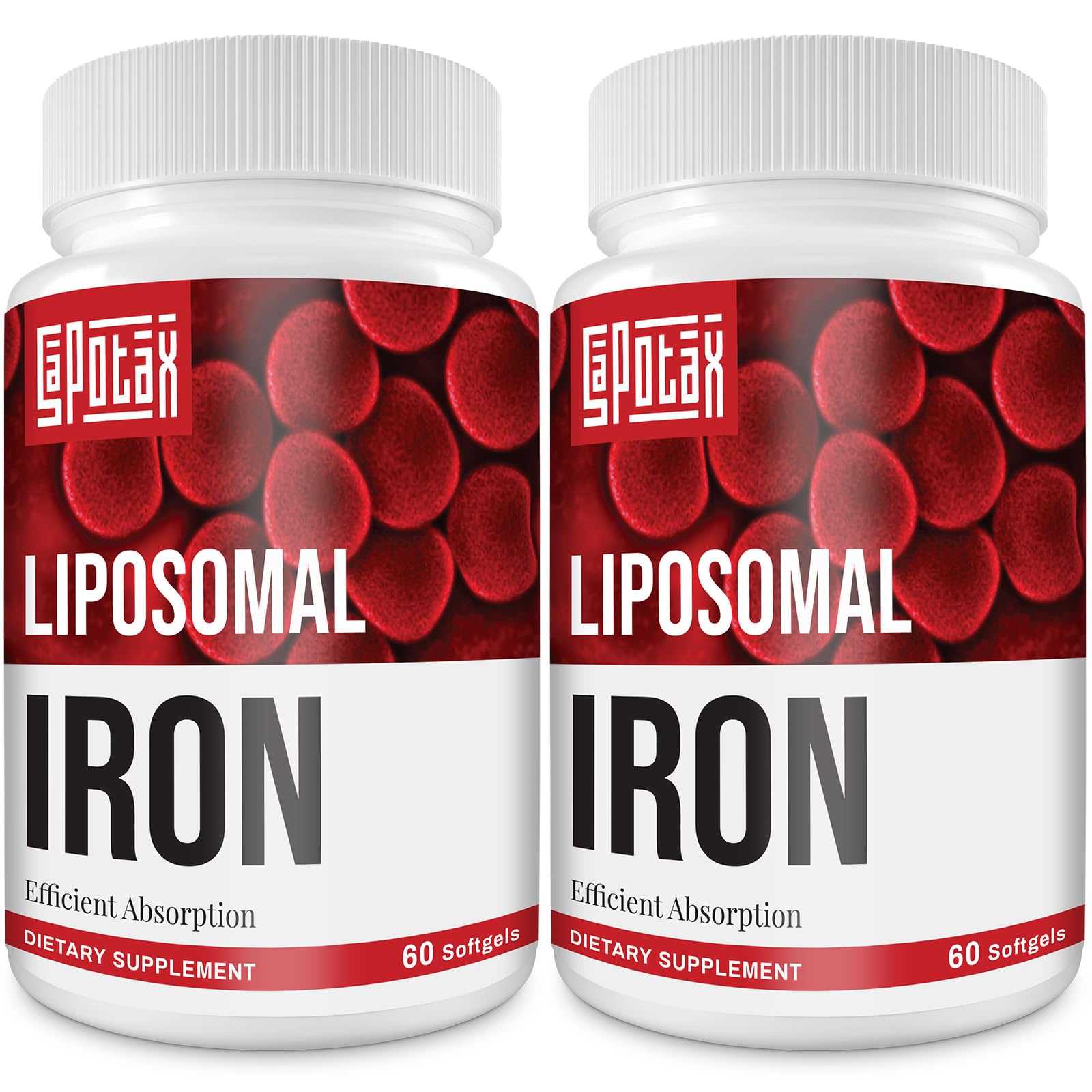 Sapotax Liposomal Fe frasco frontal para toma diaria.