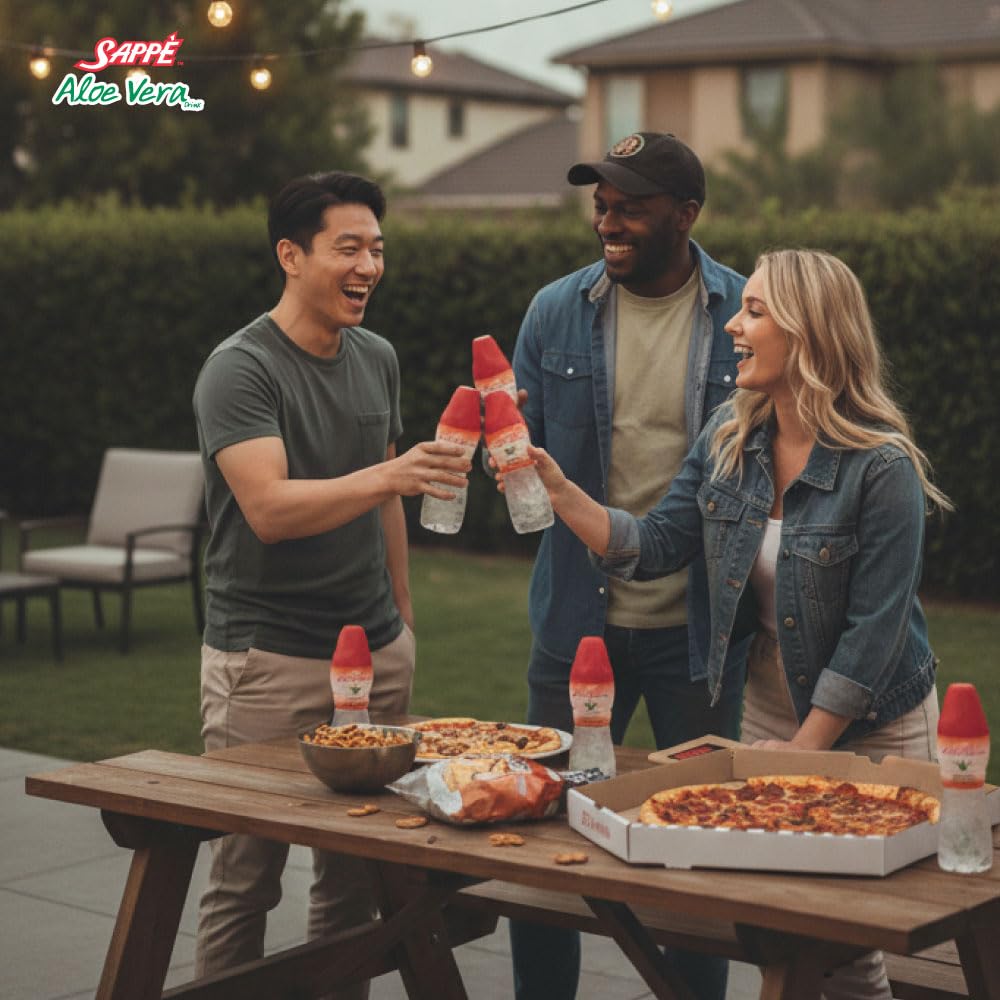 Sappe Aloe sin sabores artificiales, sabor natural para disfrutar.