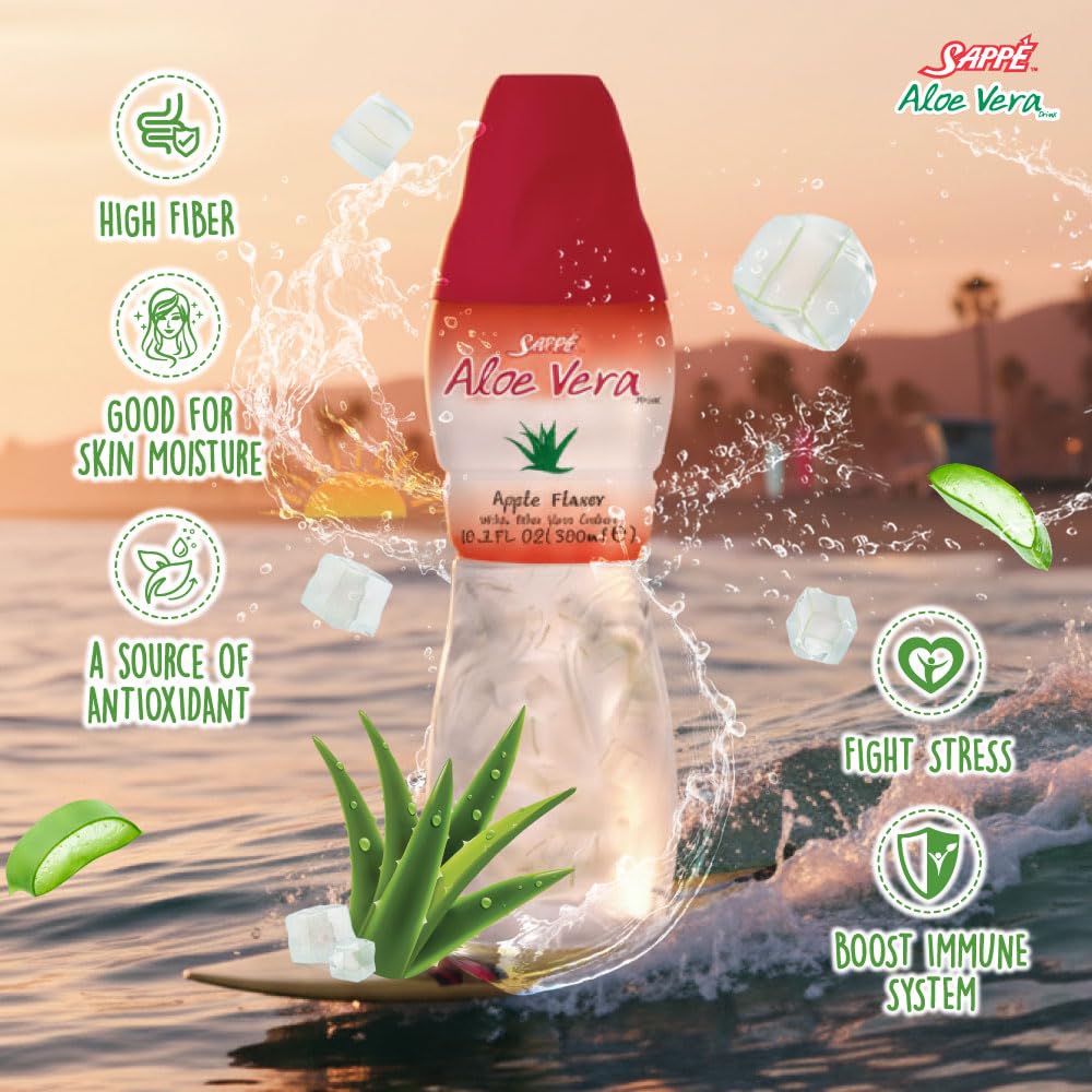 Sappe Jugo Aloe Vegano sin gluten, opción ligera para cualquier momento.