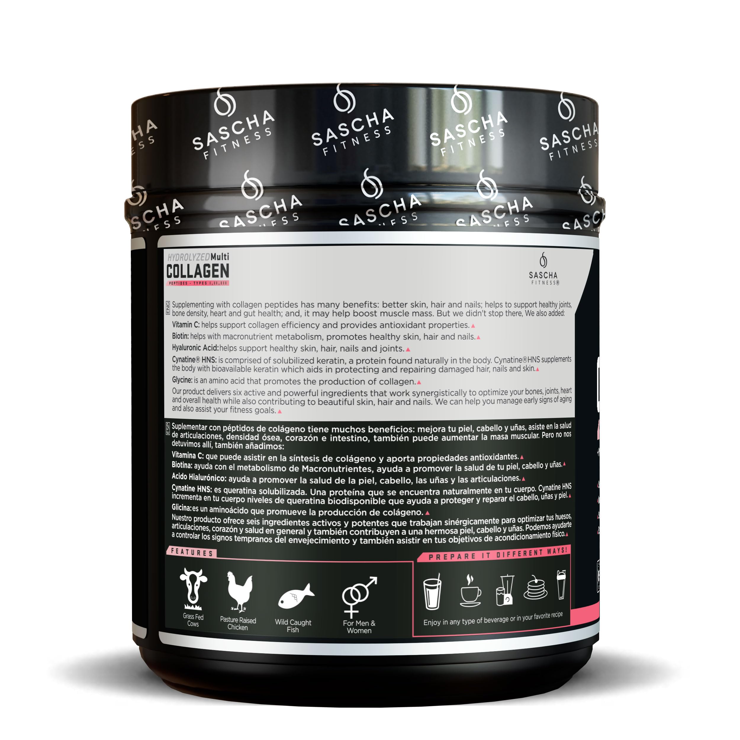 SASCHA FITNESS: sabor fresa limon para batidos diarios