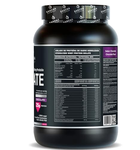 SASCHA FITNESS Hydrolyzed Whey Protein: vertido en vaso para batido cremoso