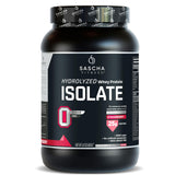 SASCHA FITNESS proteína de suero hidrolizada aislada, empaque fresa, 2 libras para entrenar