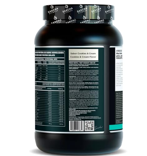 Proteína whey aislada, dosificación fácil para batidos rápidos