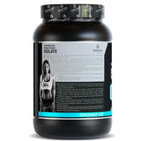 SASCHA FITNESS whey scoop in shake glass — creamy, milkshake-like taste without artificial sweeteners.