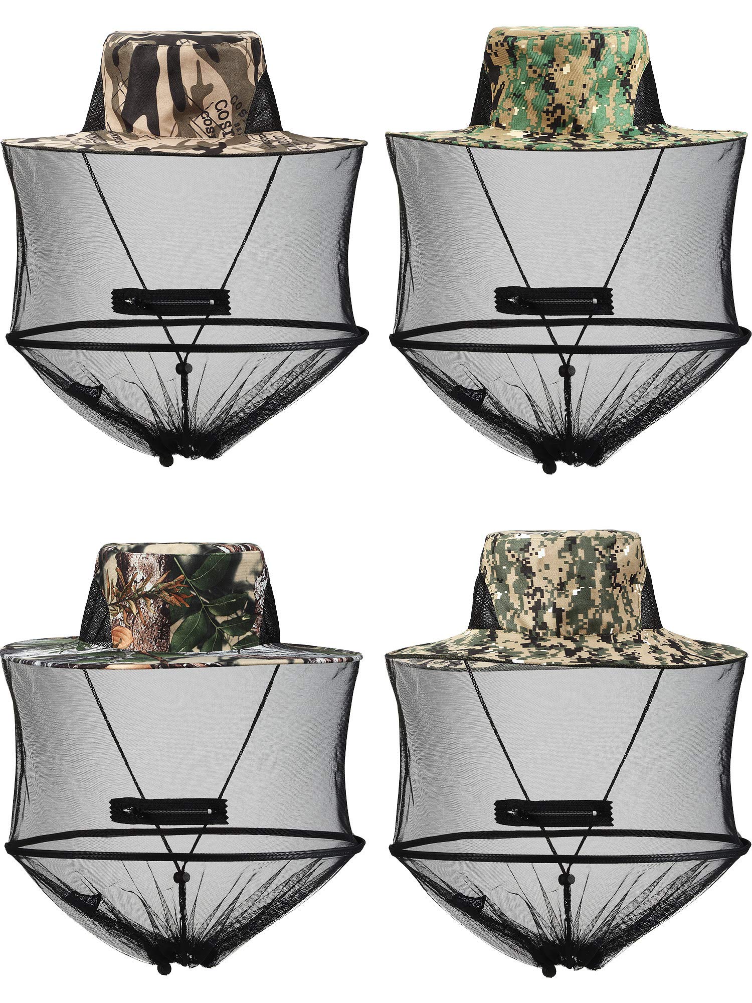 SATINIOR gorra malla anti mosquitos con cierre para exterior