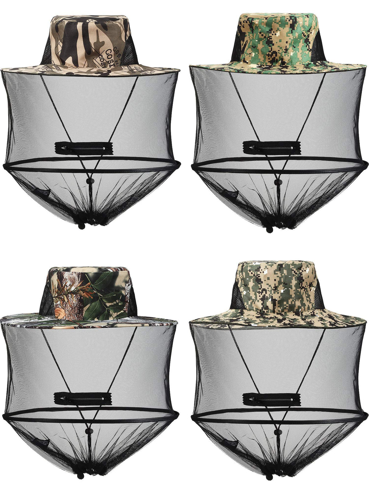 SATINIOR gorra malla anti mosquitos con cierre para exterior