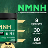 Satoomi NMNH, ingredientes clave visibles en la etiqueta para claridad.