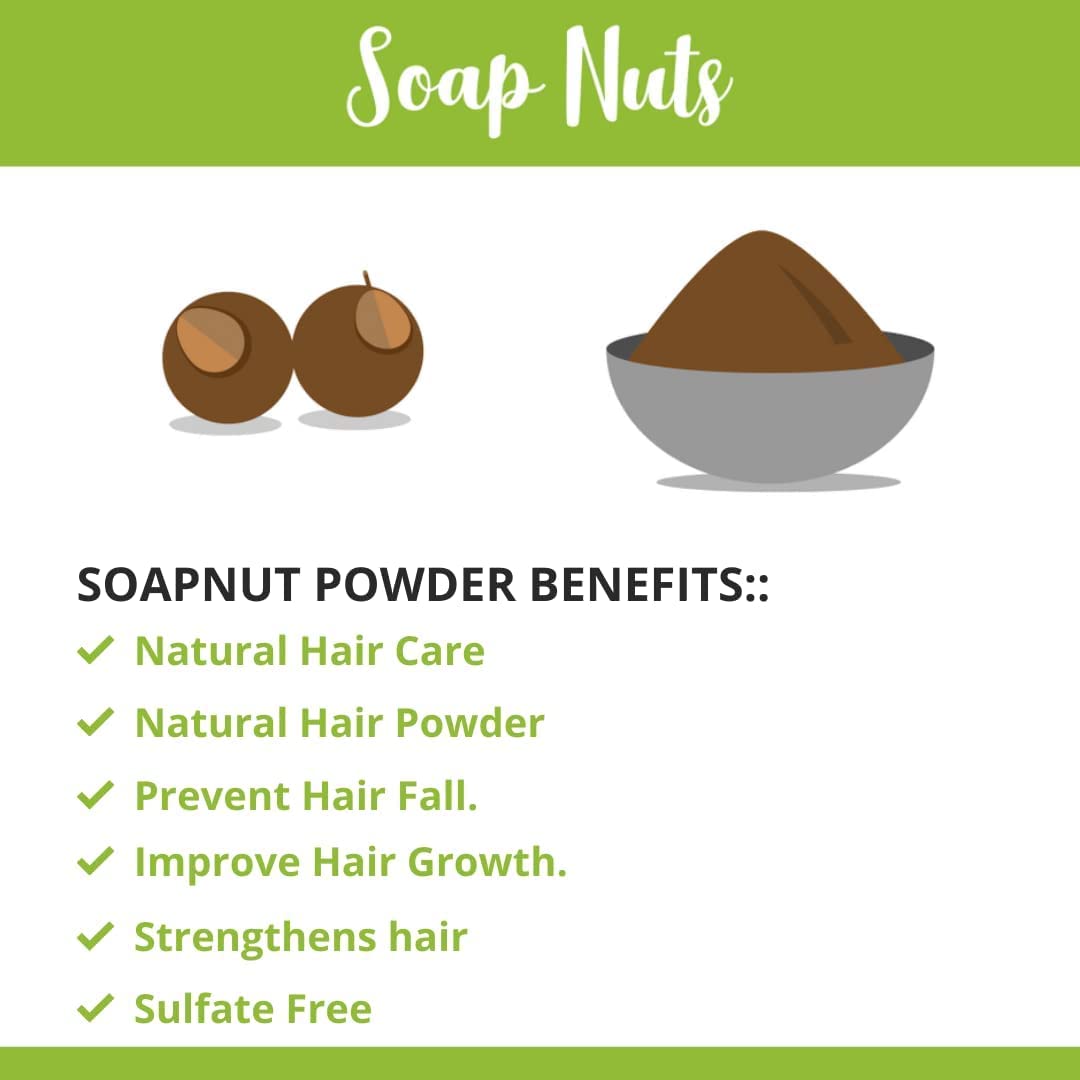SVATV polvo de reetha aplicación en cabello para nutrir suavemente