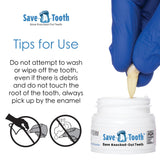 Save-A-Tooth kit práctico para uso en kit de primeros auxilios y viajes.