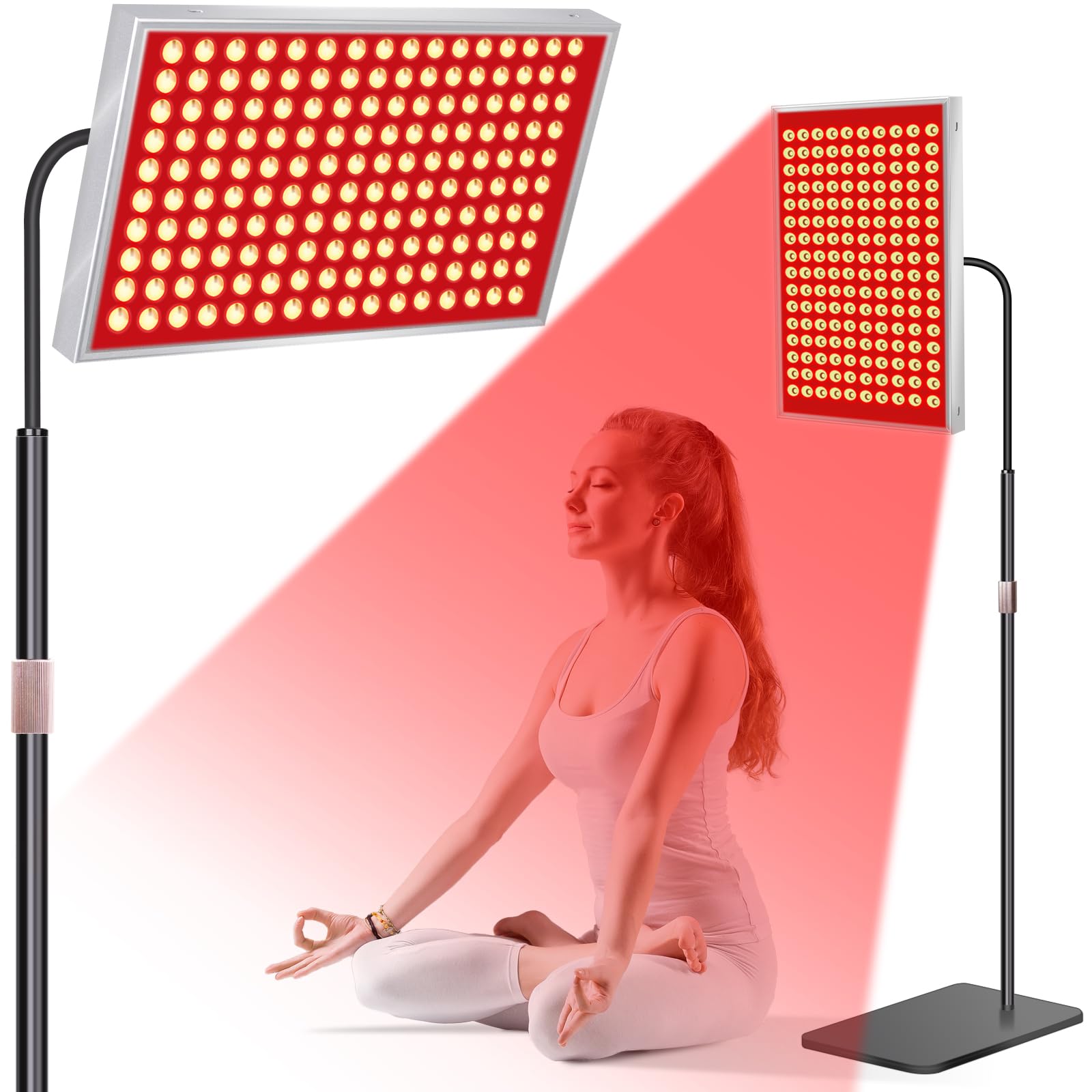 SAVILER panel luz roja de doble longitud de onda para cuidado de la piel en casa