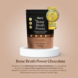SAVVY proteína de caldo de huesos chocolate, cuchara medidora incluida.