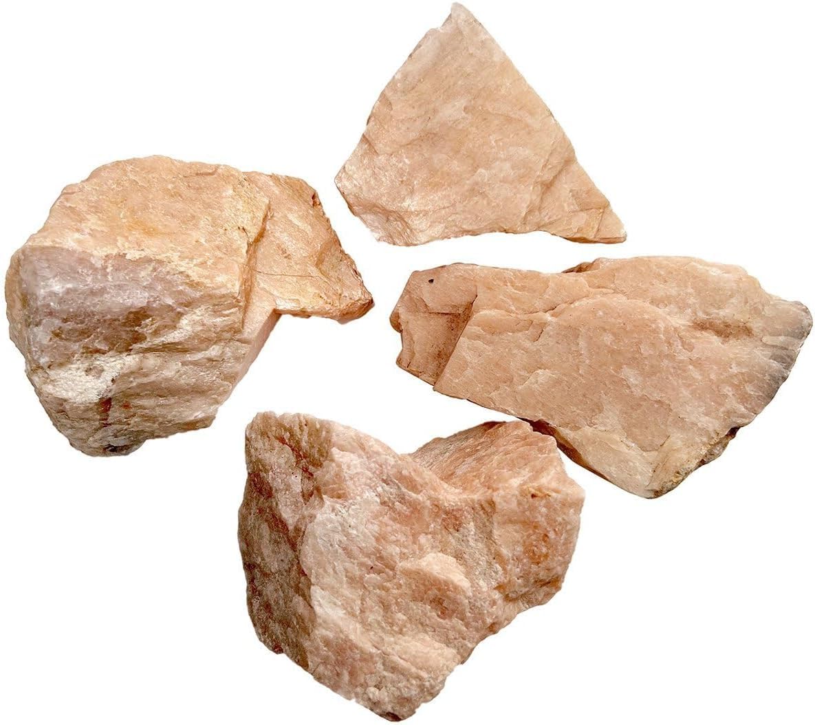 Sawcart Peach Moonstone: roca cruda de 1 libra para tallar y pulir