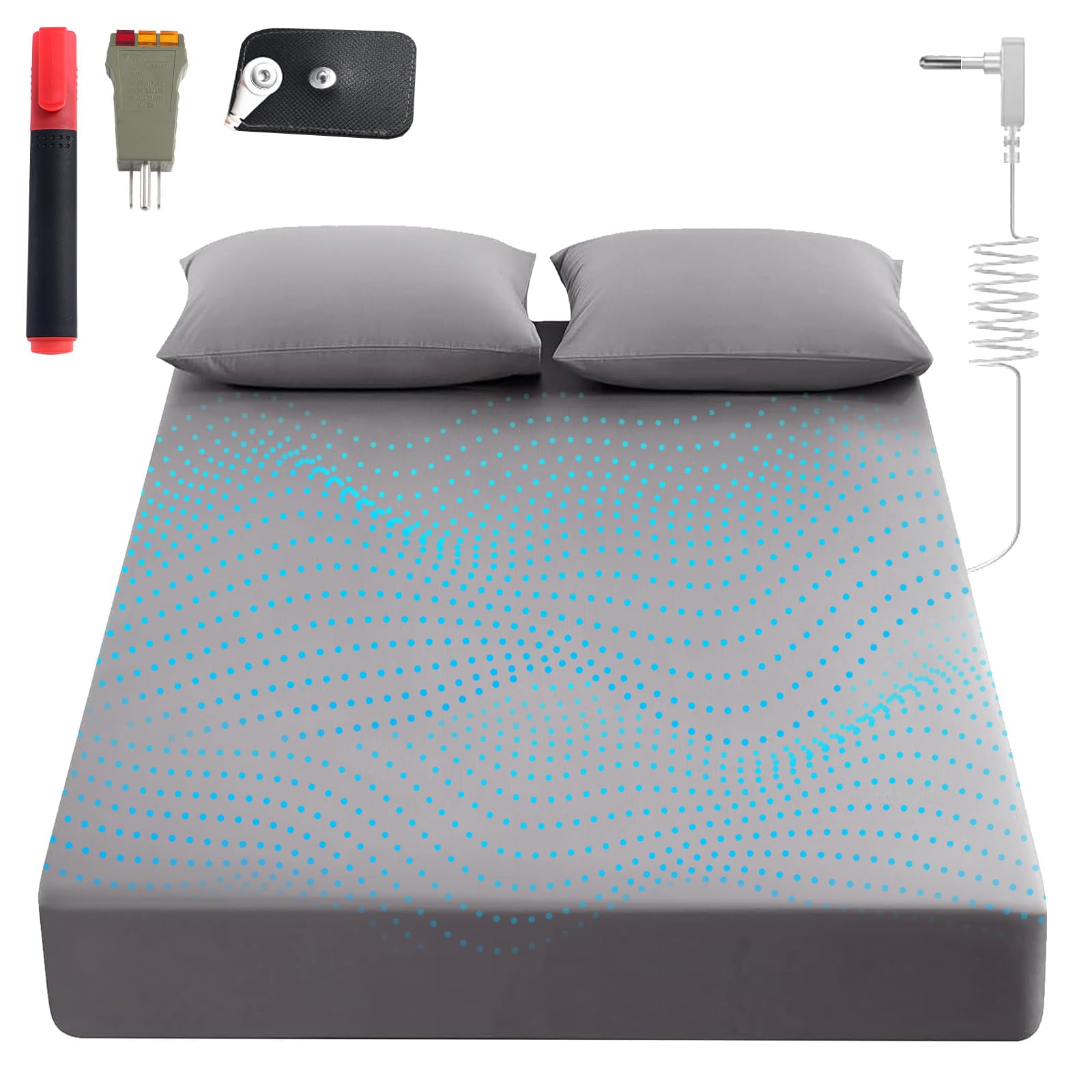 Sayorg sábanas con conexión a tierra para cama extragrande: pack completo para empezar a dormir conectados y cómodamente.