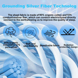 Sayorg Grounding Sheets King – color gris para comodidad y descanso suave.