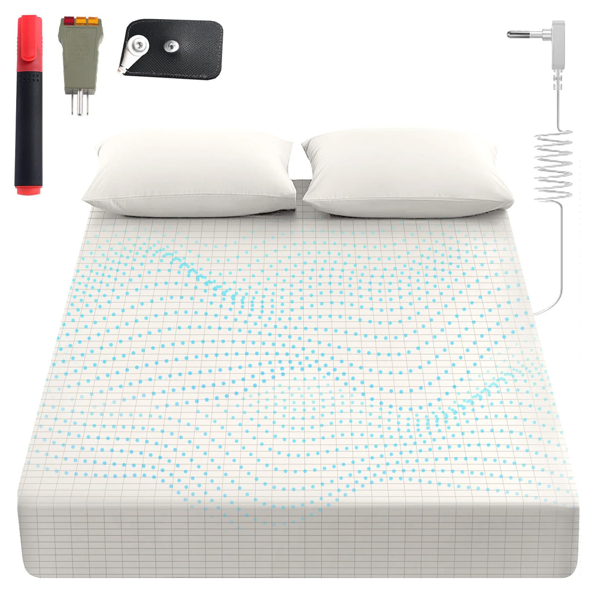 Sayorg sabanas con conexión a tierra para cama King, descanso estable.