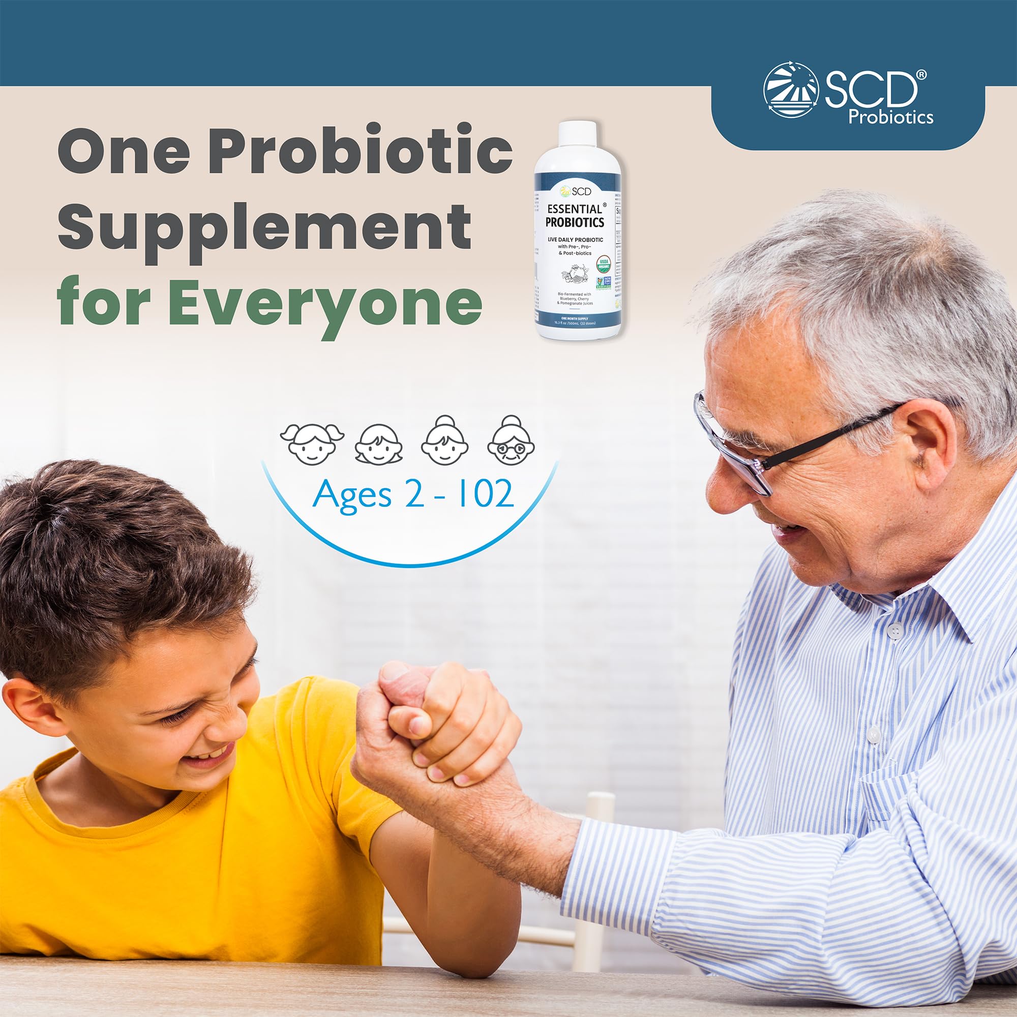 Enfoque en las 11 cepas de SCD Probiotics Esencial.
