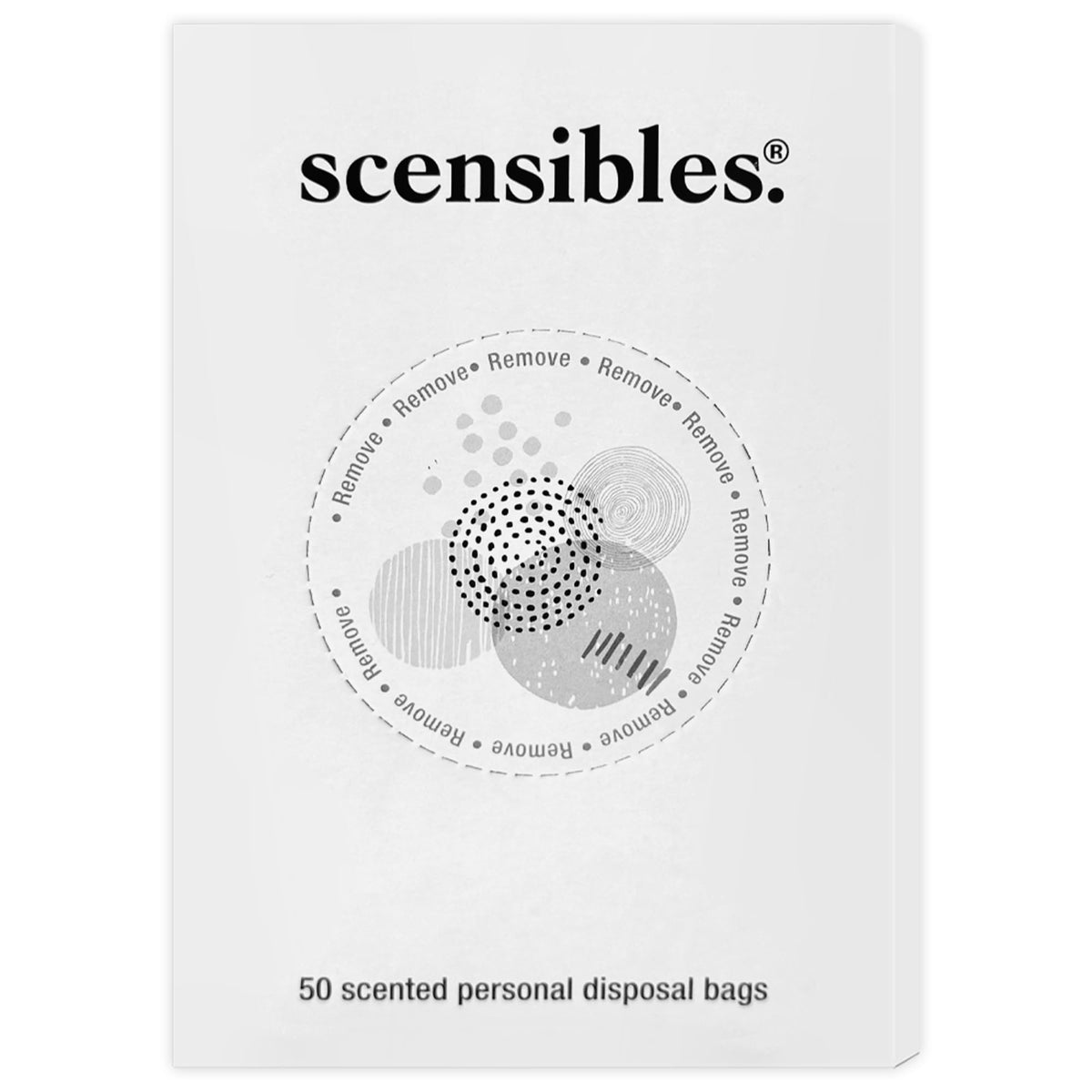 SCENSIBLES bolsas para desecho de tampones: discreción y higiene en el baño.