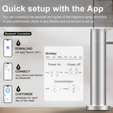 SCENTEER difusor con botones fáciles y control por app