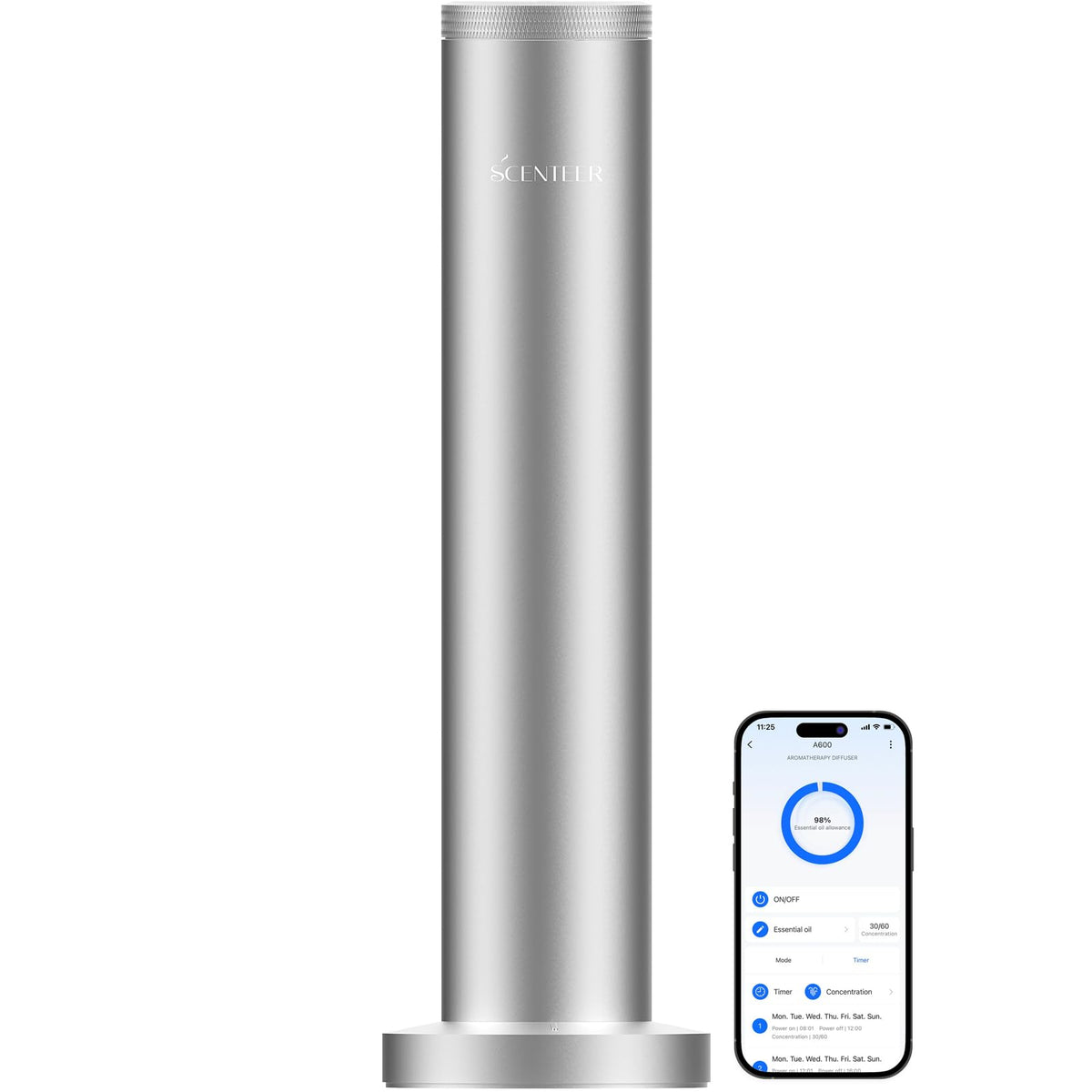 SCENTEER difusor inalámbrico con batería de 5000mAh para uso sin cables