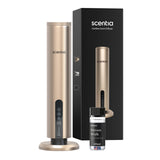 Difusor Scentia inalámbrico sin agua con control en pantalla para aroma continuo en casa.