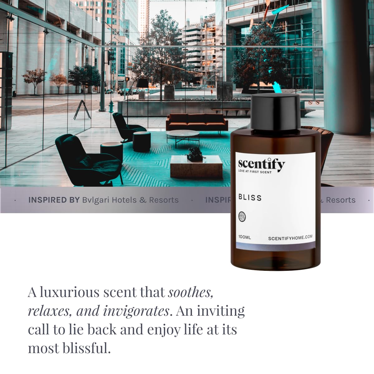 Scentify Bliss, notas de violeta y orquídea, toque elegante en casa