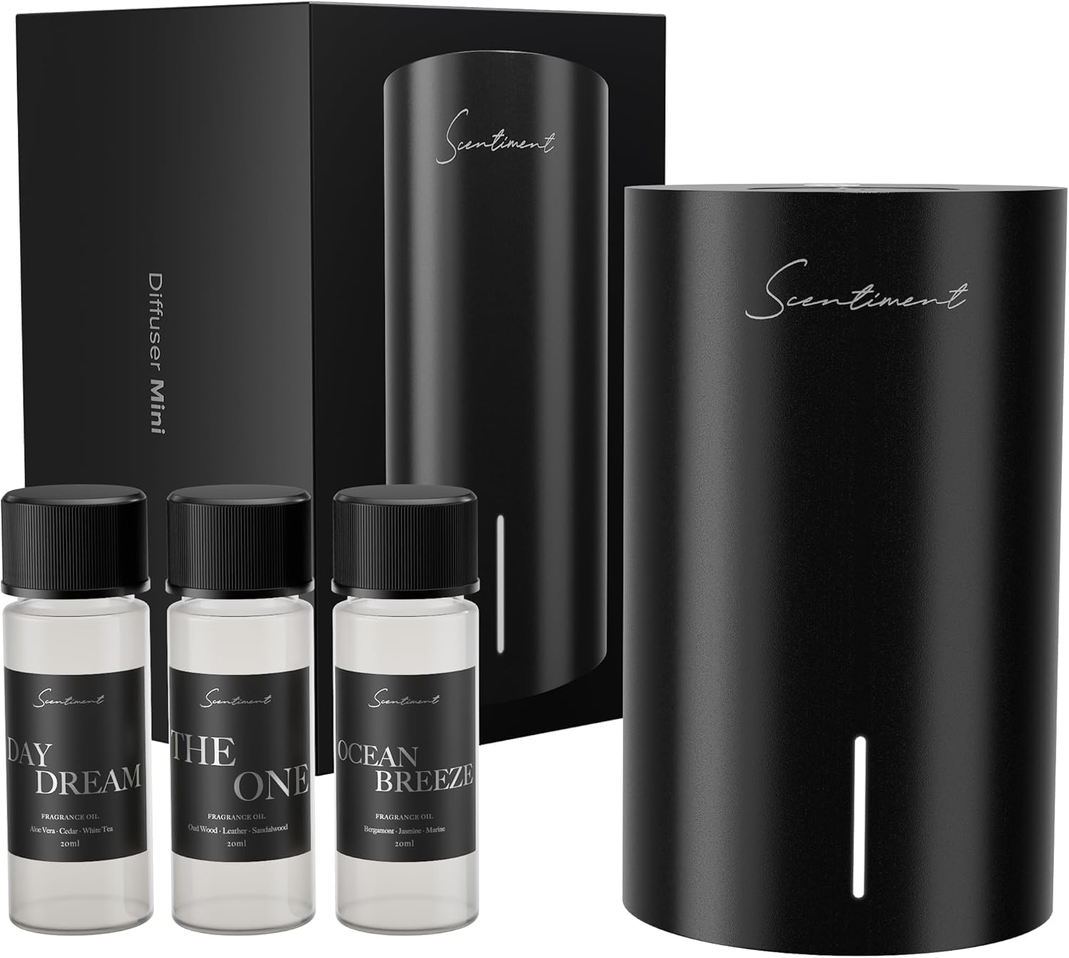 Scentiment Mini V2 LE negro, difusor moderno para aroma constante en casa