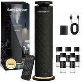 ScFZen difusor sin agua, torre de tejido: estética para sala y ambiente aromático.