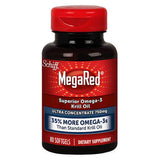Schiff MegaRed botella de aceite de krill de alta concentración, posible apoyo general.