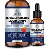 Scibalia Alpha Lipoico Drops, frasco compacto para energía diaria y antioxidante.