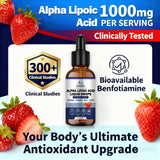 Scibalia Alpha Lipoico Drops: sabor fresa para consumo diario sin malestar estomacal.