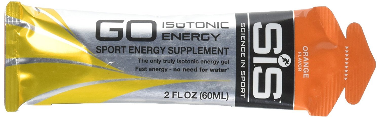 Science in Sport gel isotónico naranja, uso rápido de carbohidratos para entrenos intensos
